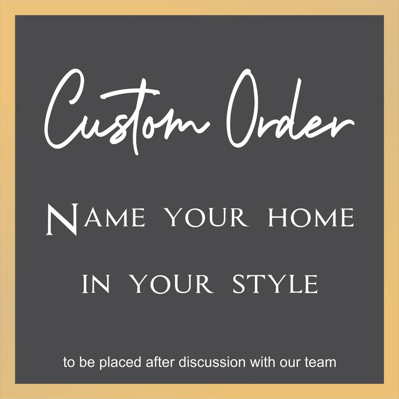 Custom Made Nameplate with Custom Designed Logo - CO001, Size 18"x12"