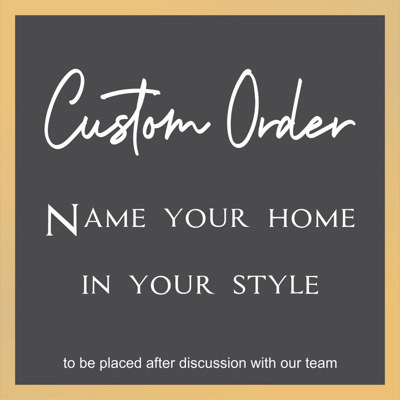 Custom Made Acrylic Names without Base- Name Your Home in Your Style - CO002