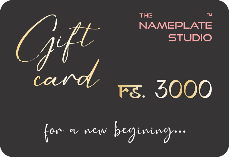 The Nameplate Studio Gift Card